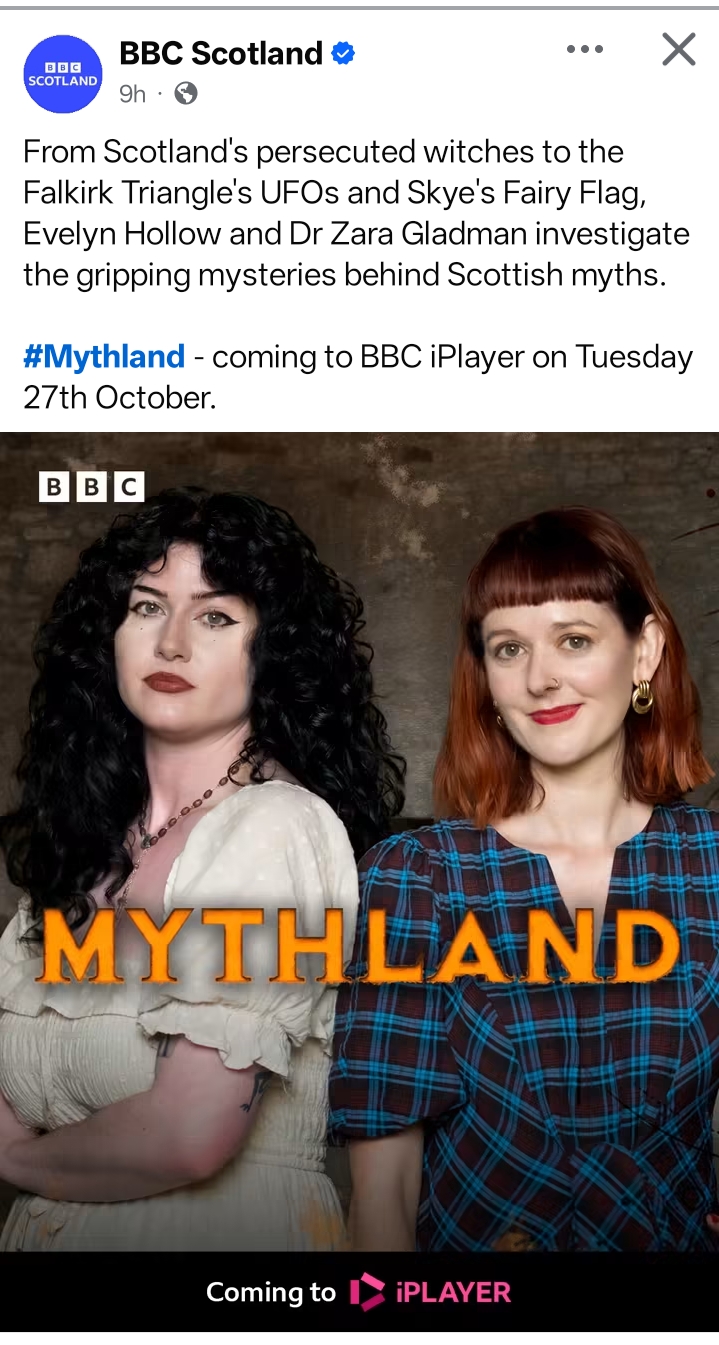 A TV show exploring mythology in Scotland.