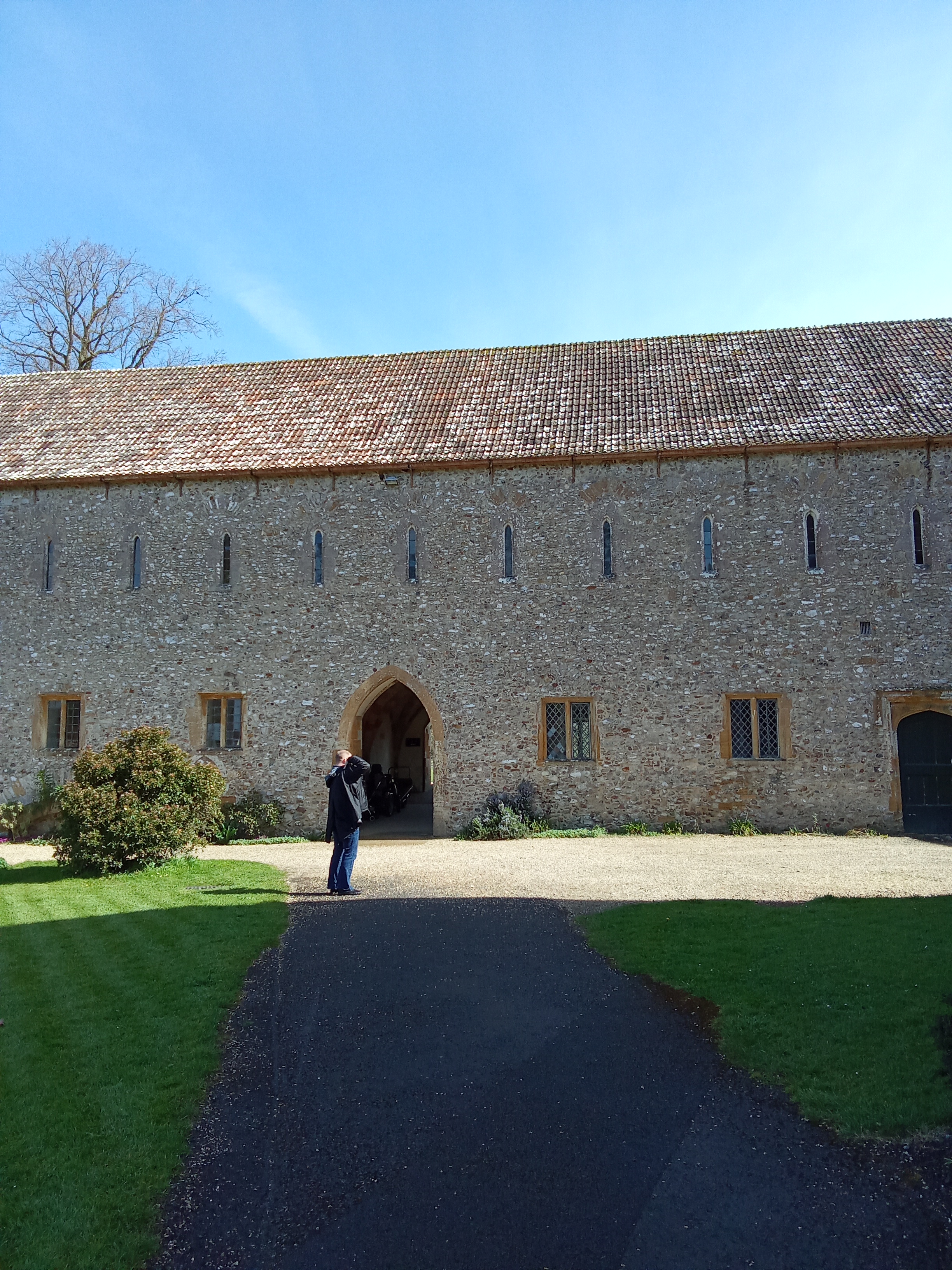 Outside of the monks dormitory and undercroft