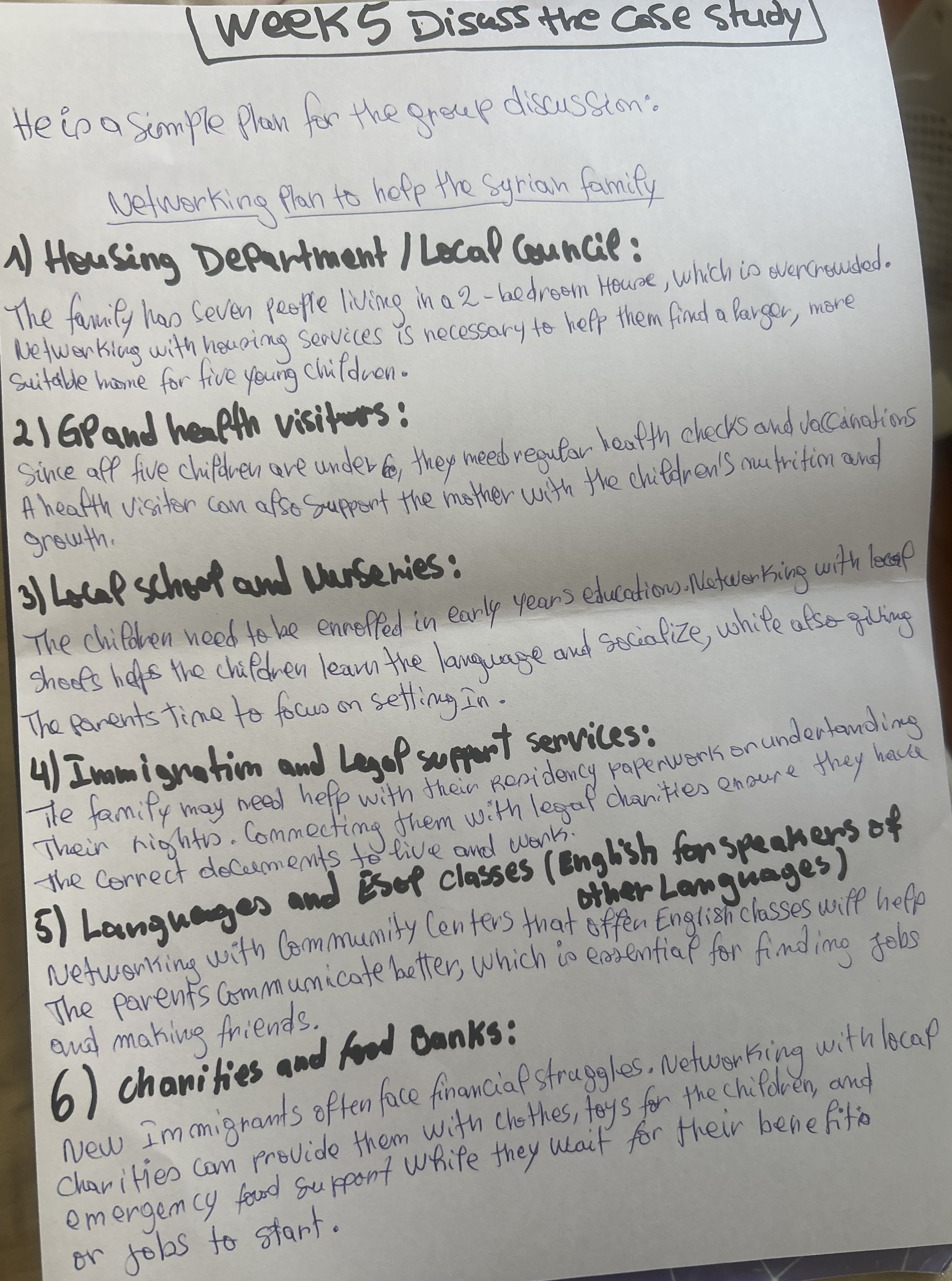 Networking in health and social care