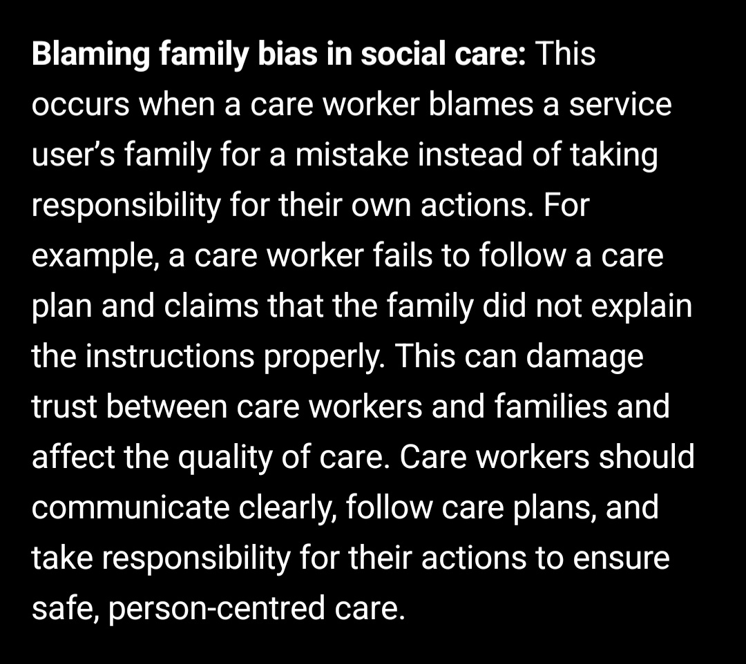 Blaming bias